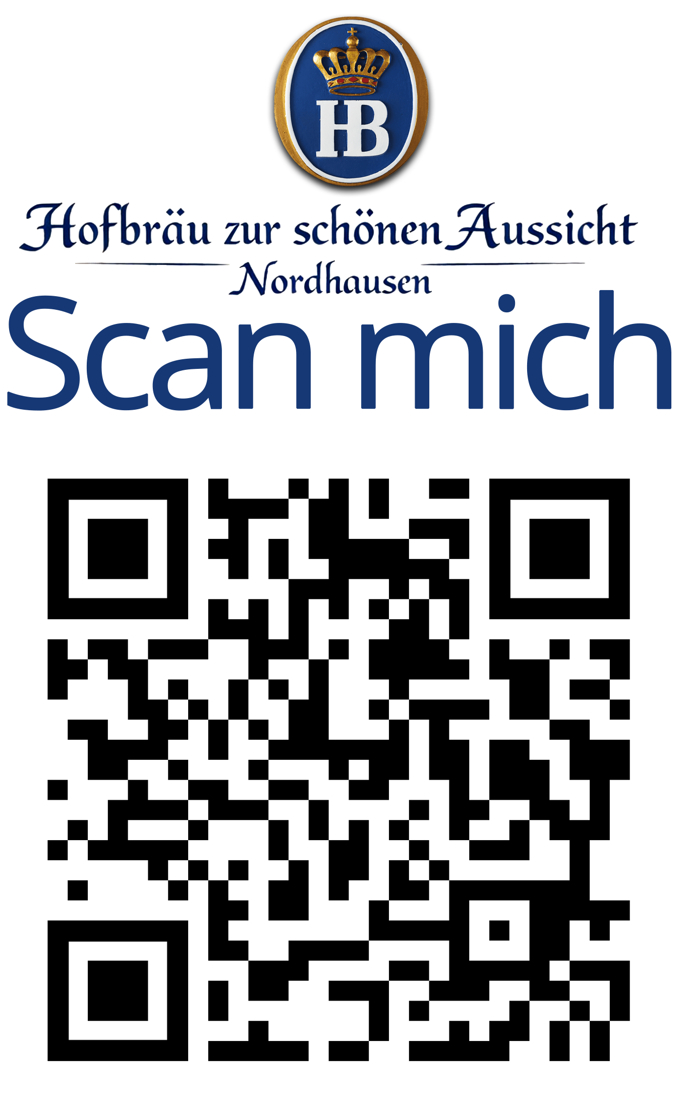 QR-Code mit Link zur aktuellen Speisekarte Zur Schönen Aussicht