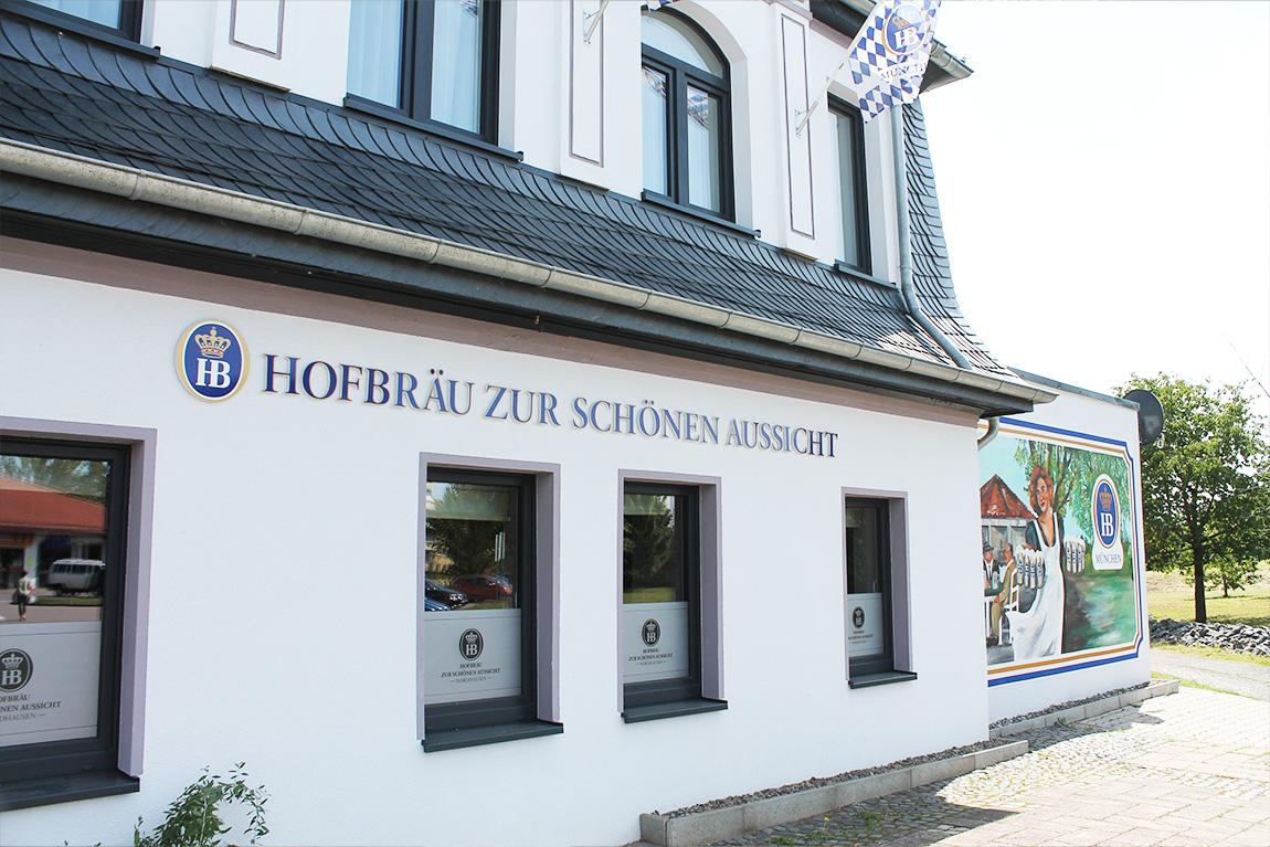 Außenbereich Hofbräu Nordhausen